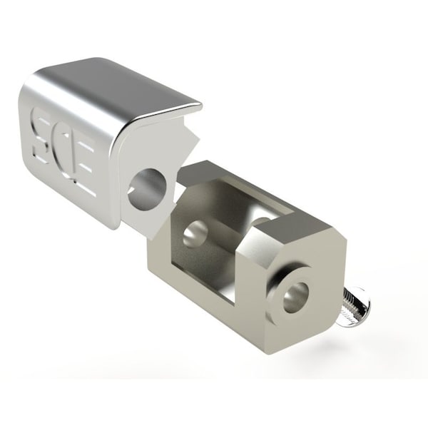 Door Hinge Assembly, 6 in. H x 6 in. W x 1 in. L, 2 PK